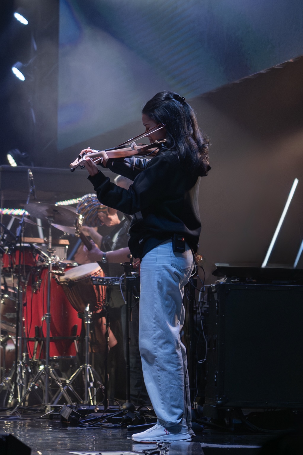 Ingrid playing violin